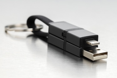 Logo trade promotional product photo of: Terra recycled aluminum 4 in 1 60W fast charging cable