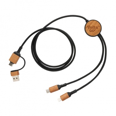 Logotrade promotional giveaways photo of: Ohio RCS certified recycled plastic 6-in-1 cable