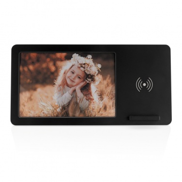 Logo trade business gift photo of: 5W Wireless charger and photo frame