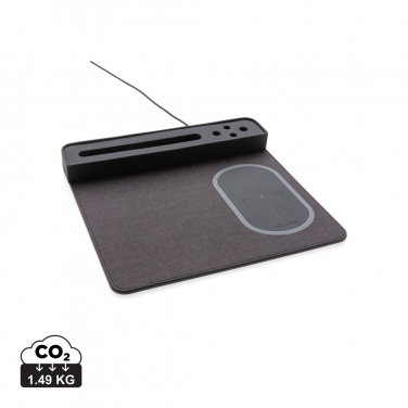 Logo trade corporate gift photo of: Air mousepad with 5W wireless charging and USB