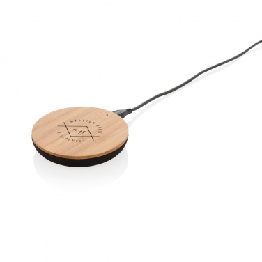 Logotrade promotional product image of: Bamboo X 5W wireless charger