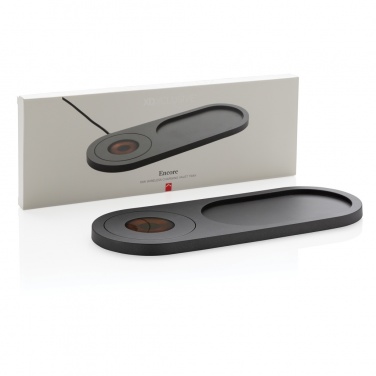 Logo trade corporate gift photo of: Encore 10W wireless charging valet tray