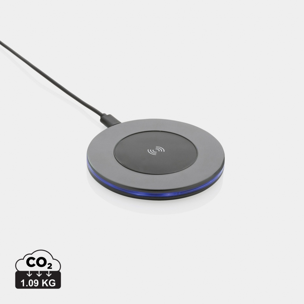 Logo trade advertising products picture of: Terra RCS recycled aluminium 10W wireless charger