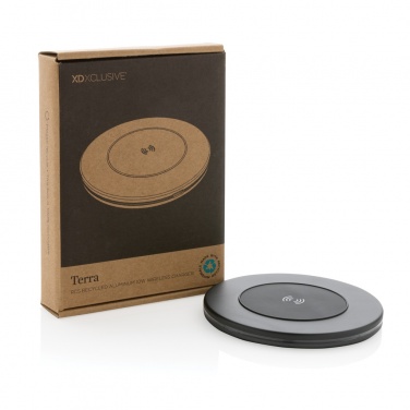 Logo trade promotional products picture of: Terra RCS recycled aluminium 10W wireless charger