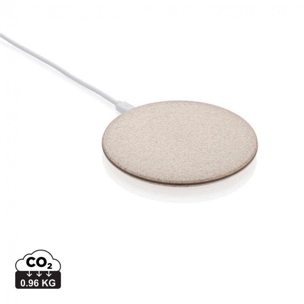 Logotrade promotional merchandise picture of: 5W Wheat straw wireless charger