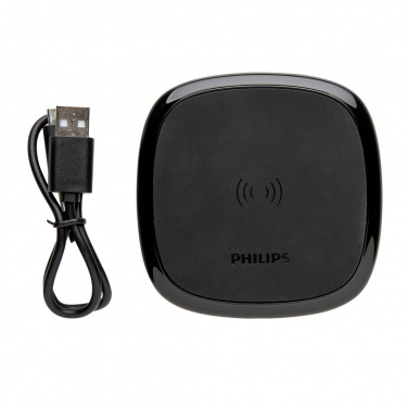 Logo trade corporate gifts image of: Philips 10W Qi wireless charger