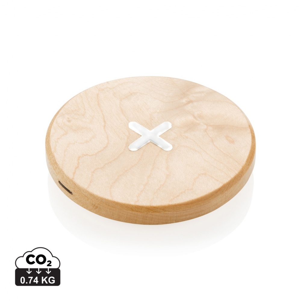 Logo trade corporate gift photo of: 5W wood wireless charger