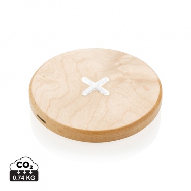 Logotrade corporate gift picture of: 5W wood wireless charger