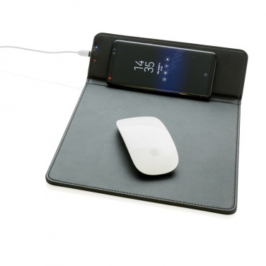 Logo trade promotional giveaway photo of: Mousepad with 5W wireless charging