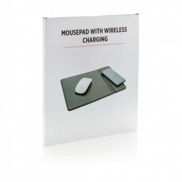 Logo trade promotional items picture of: Mousepad with 5W wireless charging