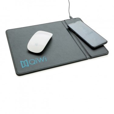 Logo trade promotional gifts image of: Mousepad with 5W wireless charging