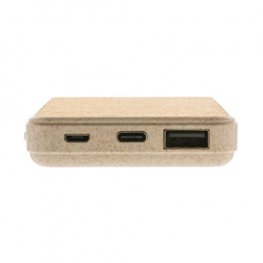 Logotrade promotional product picture of: Cork and Wheat 5.000 mAh pocket powerbank