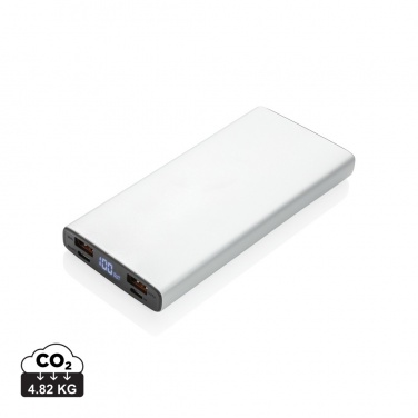 Logo trade promotional merchandise photo of: Aluminium 18W 10.000 mAh PD Powerbank