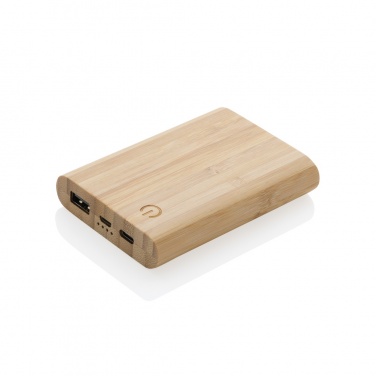 Logotrade business gifts photo of: Bamboo 5.000 mAh powerbank