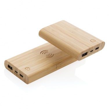 Logotrade business gifts photo of: Bamboo 5.000 mAh powerbank