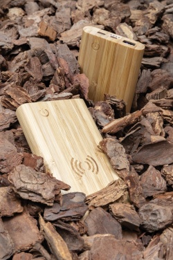 Logotrade corporate gifts photo of: Bamboo 5.000 mAh powerbank