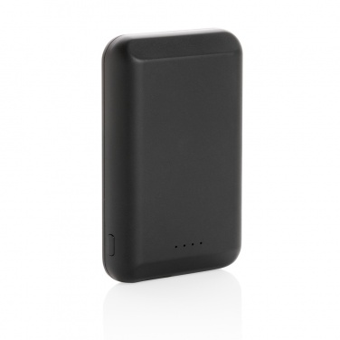 Logo trade business gift photo of: Magnetic 5.000 mAh 5W wireless powerbank