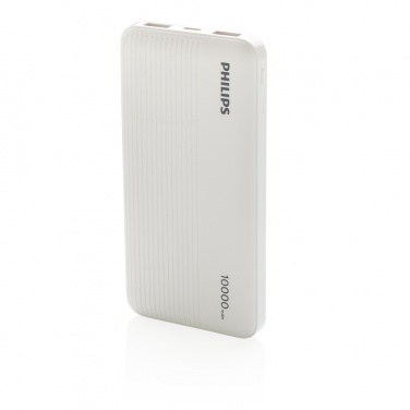 Logo trade promotional merchandise photo of: Philips 10.000 mAh slim powerbank