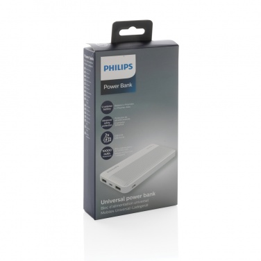 Logotrade promotional product image of: Philips 10.000 mAh slim powerbank