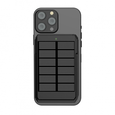 Logotrade promotional product picture of: Skywave RCS rplastic solar powerbank 5000 mAh 10W wireless