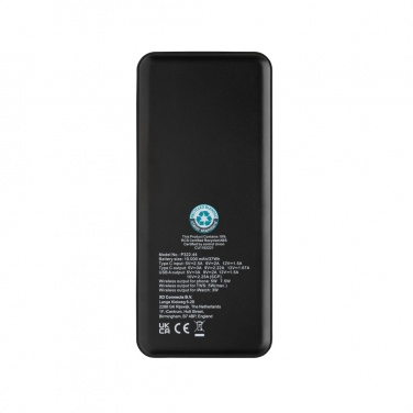 Logotrade corporate gift picture of: Fenwick RCS recycled plastic 10000mah  3 in 1 fast powerbank