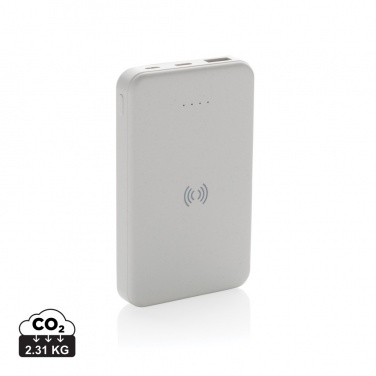 Logo trade business gift photo of: RCS recycled plastic 5.000 mAh 5W wireless powerbank