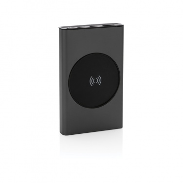 Logotrade promotional gift image of: Terra RCS recycled aluminium 5000 mAh powerbank 5W wireless