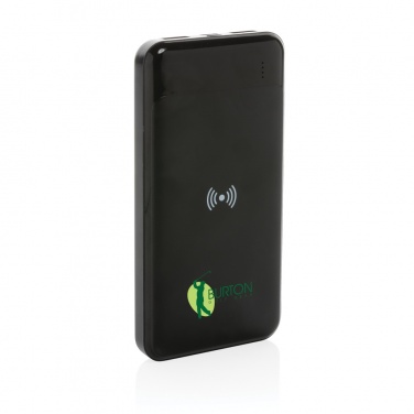 Logo trade corporate gifts picture of: RCS standard recycled plastic wireless powerbank