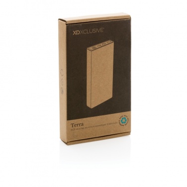 Logotrade promotional gift image of: Terra RCS recycled aluminium powerbank 5.000 mAh