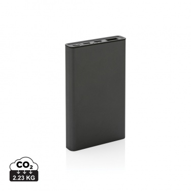 Logotrade promotional gift image of: Terra RCS recycled aluminium powerbank 5.000 mAh