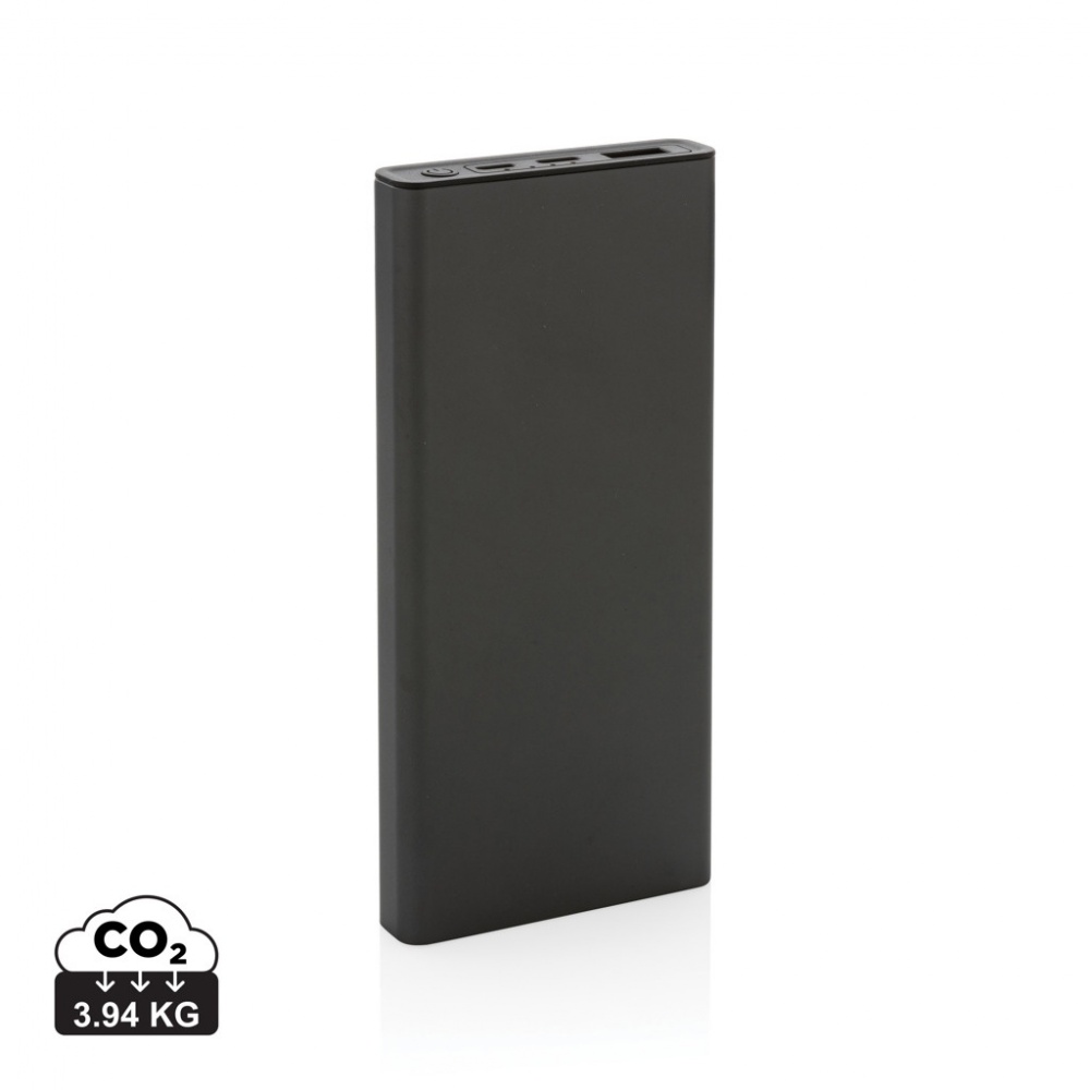 Logo trade promotional items image of: Terra RCS recycled 18W aluminium powerbank 10.000 mAh