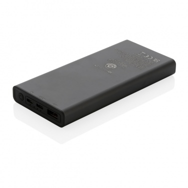 Logo trade promotional gift photo of: Terra RCS recycled 18W aluminium powerbank 10.000 mAh