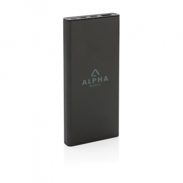 Logotrade promotional item image of: Terra RCS recycled 18W aluminium powerbank 10.000 mAh