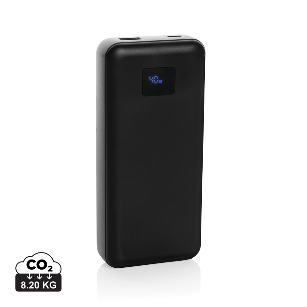 Logo trade promotional item photo of: Gridley RCS rplastic 20000 65W laptop powerbank