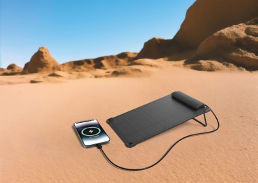 Logo trade promotional merchandise picture of: Solarpulse rplastic portable solar panel 5W