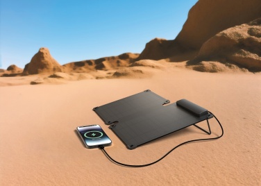 Logo trade promotional giveaways picture of: Solarpulse rplastic portable Solar panel 10W