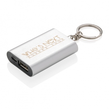 Logo trade promotional items image of: 1.000 mAh keychain powerbank