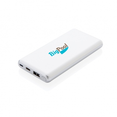 Logo trade promotional items picture of: Ultra fast 10.000 mAh powerbank with PD