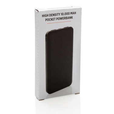 Logo trade business gift photo of: High Density 10.000 mAh Pocket Powerbank