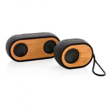 Logo trade promotional merchandise photo of: Bamboo X  speaker