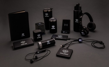 Logo trade corporate gifts image of: Light up logo wireless earbuds