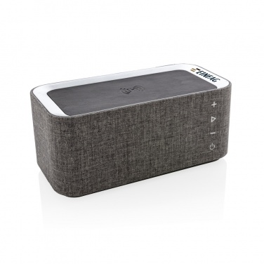 Logo trade promotional merchandise photo of: Vogue wireless charging speaker