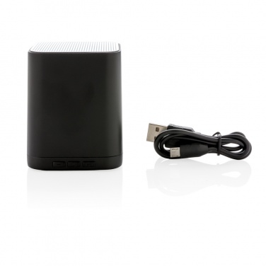 Logo trade promotional gifts image of: Light up logo wireless speaker