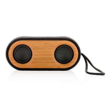 Logo trade business gifts image of: Bamboo X double speaker