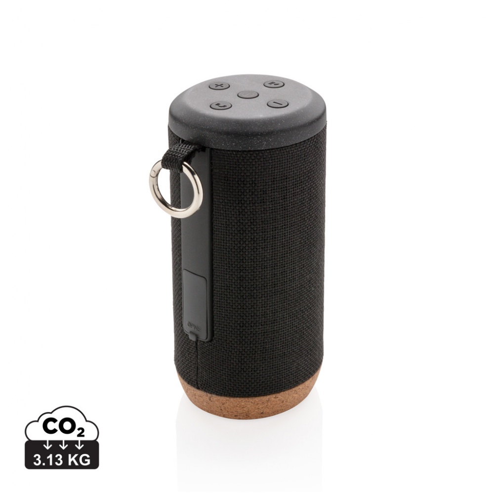 Logo trade advertising products image of: Baia 10W wireless speaker, cork