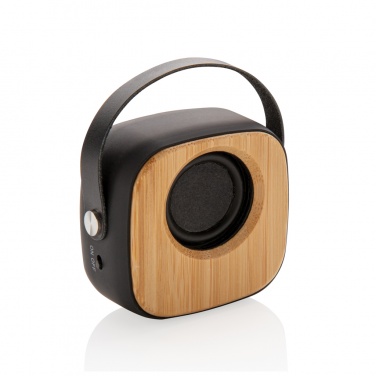 Logo trade promotional giveaways picture of: Bamboo 3W Wireless Fashion Speaker