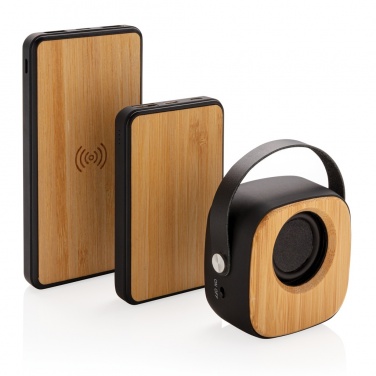 Logotrade promotional product picture of: Bamboo 3W Wireless Fashion Speaker