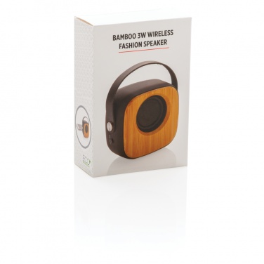 Logotrade promotional merchandise picture of: Bamboo 3W Wireless Fashion Speaker