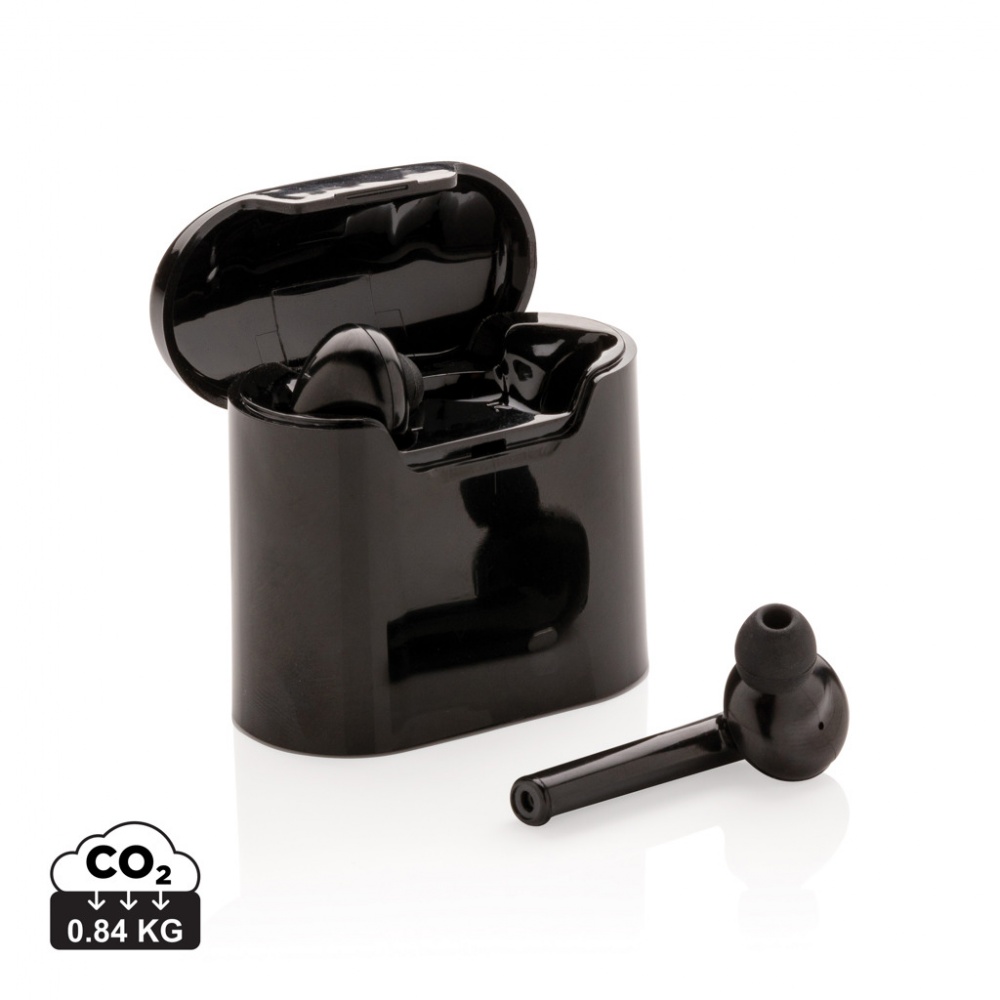 Logo trade promotional giveaway photo of: Liberty wireless earbuds in charging case