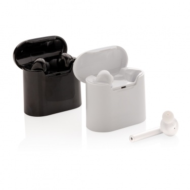 Logo trade corporate gifts picture of: Liberty wireless earbuds in charging case